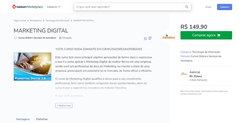 melhor curso de marketing digital