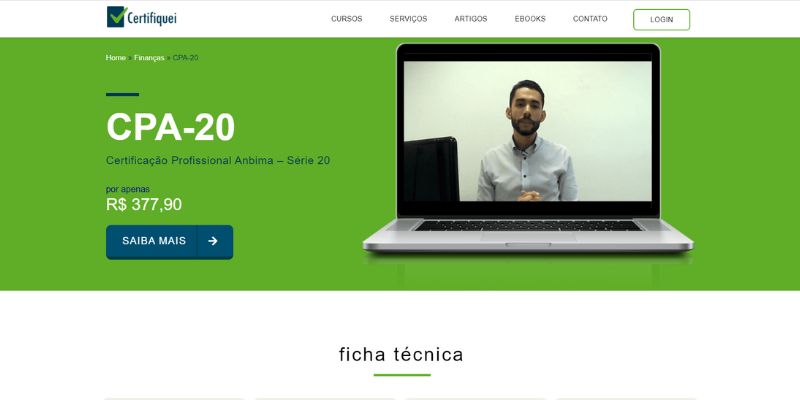Curso CPA 20 - Anbima – Completo – Professor Cláudio